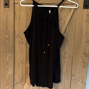 RACHEL Rachel Roy Black flowy Tank Top